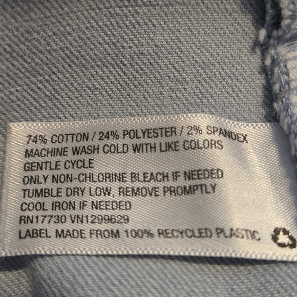 Ava & Viv Light Blue Skinny Jeans 18W Mid Rise Stretch Waistband 5-Pocket Denim - Picture 9 of 15